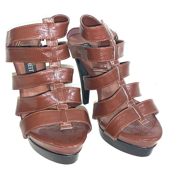 NWOT Multi-Strap Stiletto Heels - Picture 1 of 2